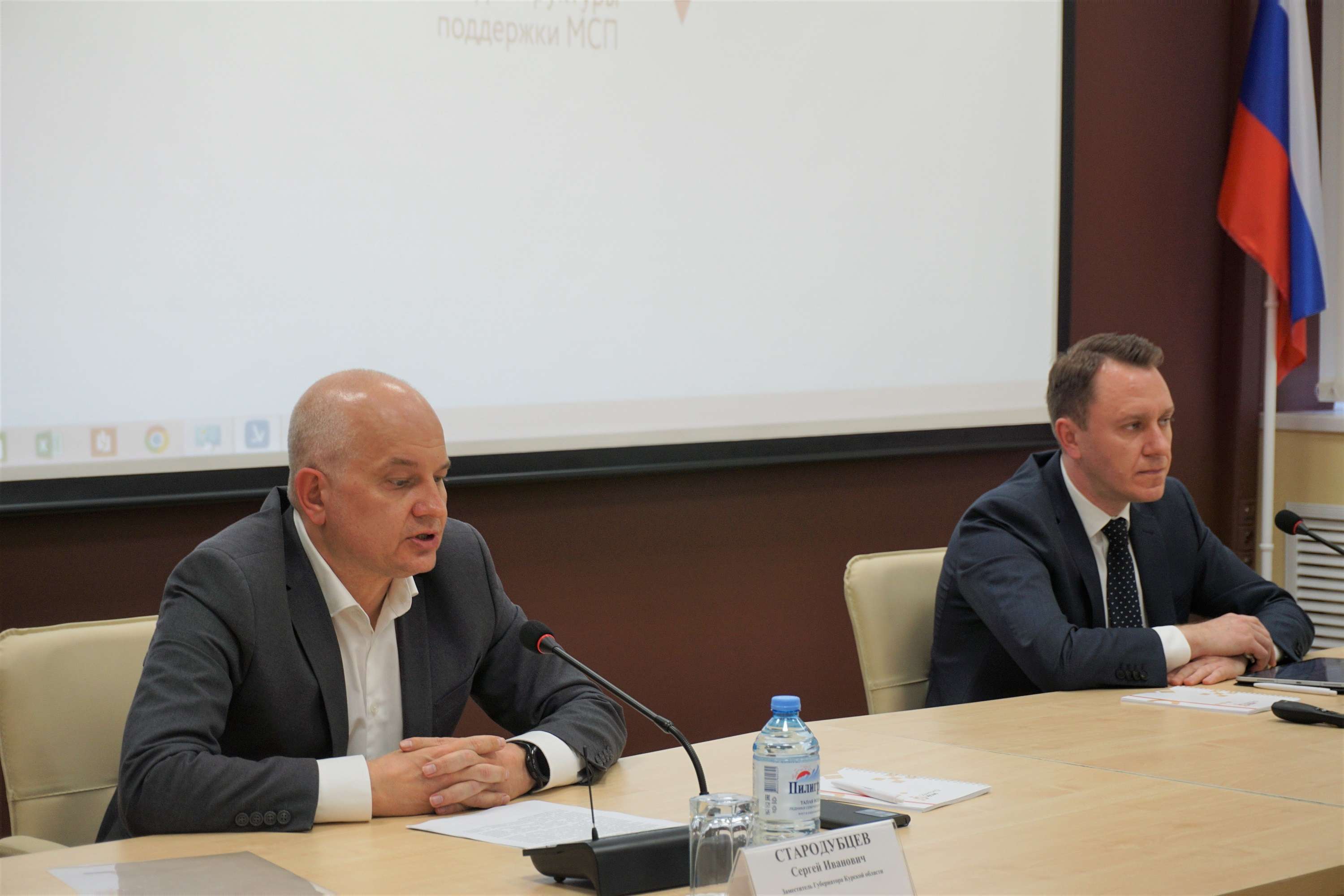 Денис Водопьянов принял участие в открытом диалоге зам.генерального директора Корпорации МСП с курскими предпринимателями